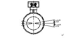 dn200污水流量計安裝位置示意圖