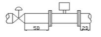 旋進(jìn)旋渦流量計安裝圖示