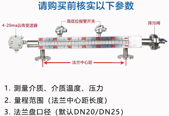 報警磁翻板液位計結構圖